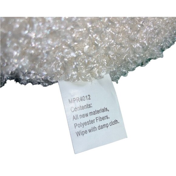 Hallmark White Fuzzy Puppy Dog Plush Stuffed Animal Red Bow Hearts - Picture 8 of 8